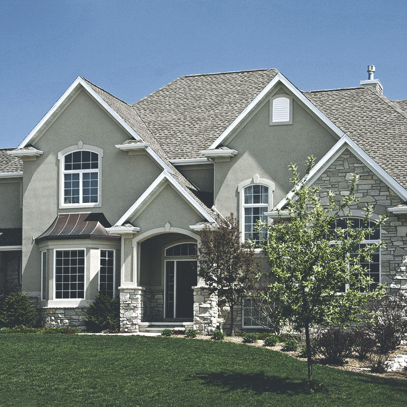 A picture of a home from the front